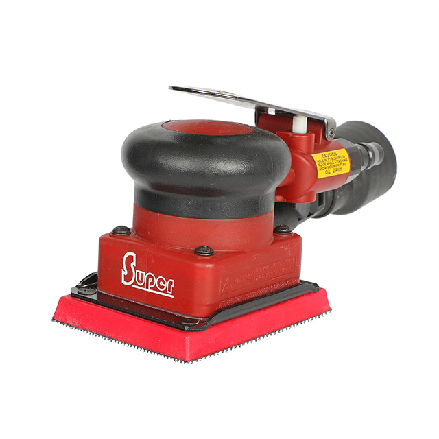 Mini pneumatic sander removing paint low cost with dust extraction