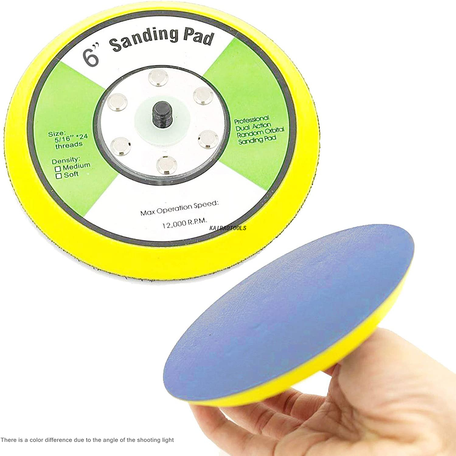  6 inch PSA Sanding Pads and Backing Pad for Dual Action Air Sander 