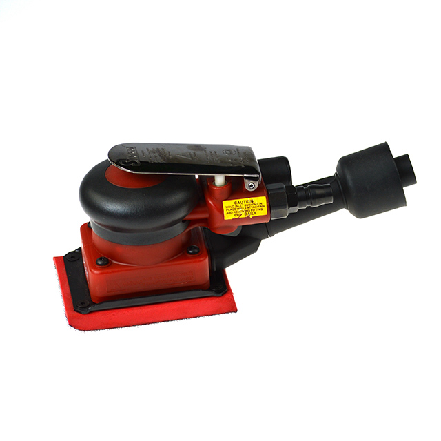 Mini pneumatic sander removing paint low cost with dust extraction