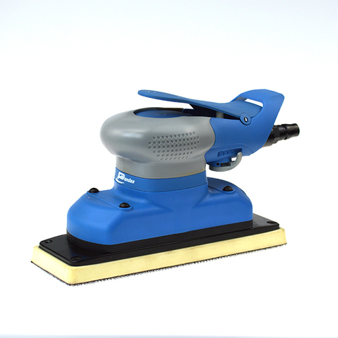 Dual action pneumatic palm air sander for automotive wooden car 