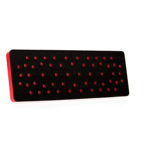  Sanding Pad, 33 Holes - For Orbital and Random Orbital Sanders - Hook and Loop Attachment - 70mm x 198mm x 12.7mm