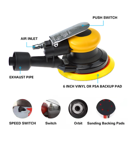 150mm orbit air sander mirka stype for car