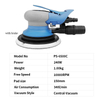 PANDAS Pneumatic dry grinder industrial grade 6-inch central suction car furniture polishing pneumatic sandpaper machine high-speed waxing polishing vacuum car