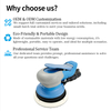PANDAS Pneumatic dry grinder, industrial grade 5-inch central vacuum cleaner, car furniture polishing, pneumatic sandpaper machine