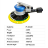 PANDAS 6-inch pneumatic self-cleaning polishing machine, car polishing machine, furniture, wood air grinder, dry grinder, eccentric dust-free