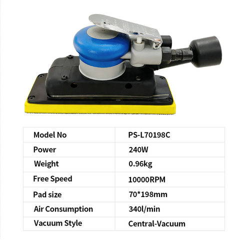 PANDAS 70 * 198 Pneumatic Polishing Machine Central Vacuum Polishing Machine Rectangular Dust free Dry Grinding Machine Industrial Sandpaper Machine Dust free Polishing