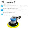PANDAS 6 Inch Central Vacuum Pneumatic Sander for Polishing