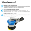 PANDAS Industrial grade 3-inch central suction sandpaper machine pneumatic polishing machine high-speed polishing machine