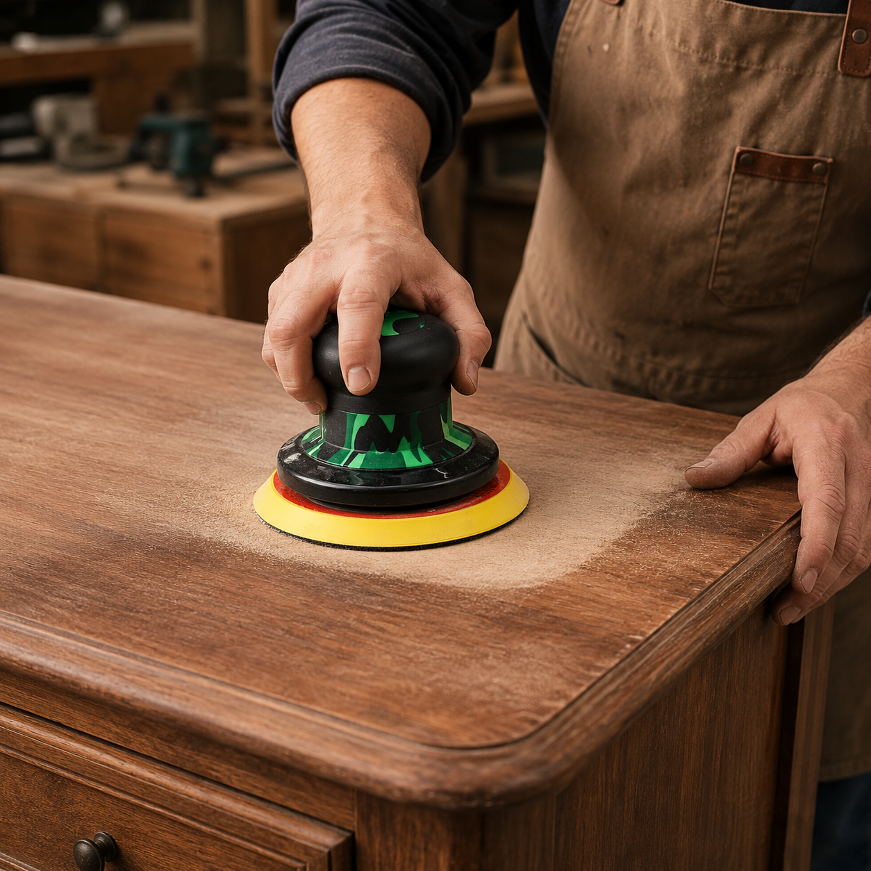 Pneumatic Random Orbital Sander