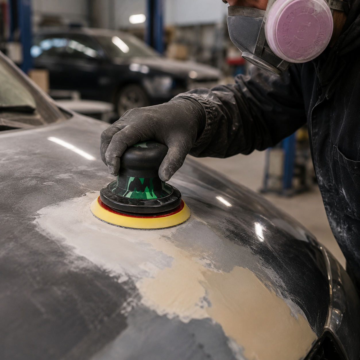 Pneumatic Random Orbital Sander
