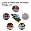 PANDAS 90×180mm Central Vacuum Pneumatic Sander Square Air Orbital Sander for Auto Body Wood Furniture Surface Polishing and Sanding Work