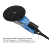 PANDAS 6-inch 150mm 400-10000rpm 2.5mm orbit industrial grade precision grinding electric sandpaper machine tool variable speed brushless electric random track sanding machine