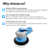 PANDAS 6-inch pneumatic polishing machine industrial polishing machine non vacuum polishing machine pneumatic sandpaper machine woodworking car dry grinding machine polishing machine