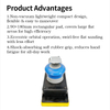 PANDAS 90x180mm Non-Vacuum Pneumatic Orbital Sander Rectangular Air Sanding Machine Hook & Loop Pad Hand Sanding Tool for Auto Body Paint Wood Furniture Polishing